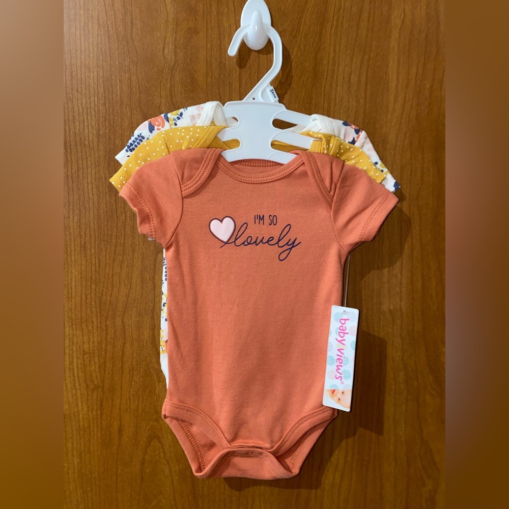 3 Sets Of Baby One Pieces
